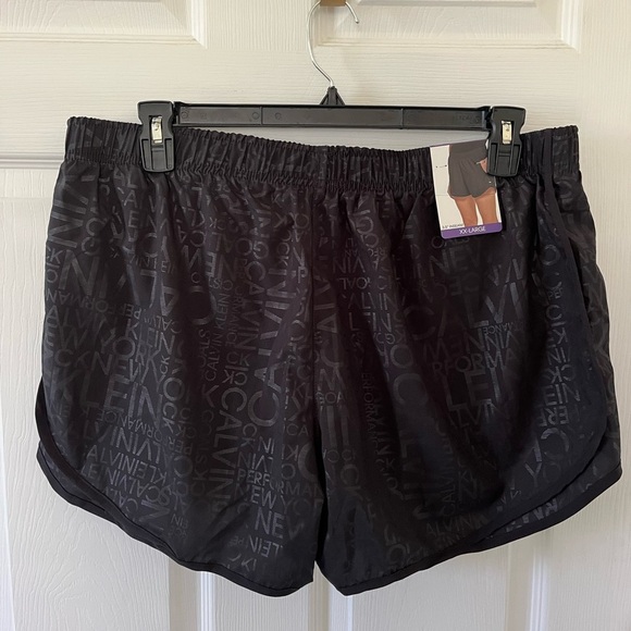 Calvin Klein Women's Gray Athletic Shorts - Plus Size - Picture 2 of 6